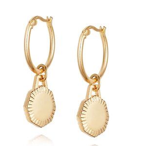 ESTÉE LALONDE X DAISY OCTAGONAL CHARM EARRINGS